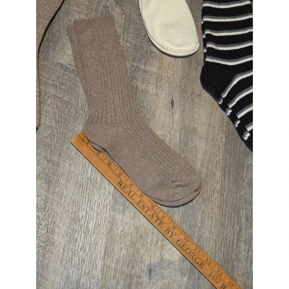 Muk Luks 5-Pair of Crew Height Cozy Women's Boot Socks for shoe size 6-11